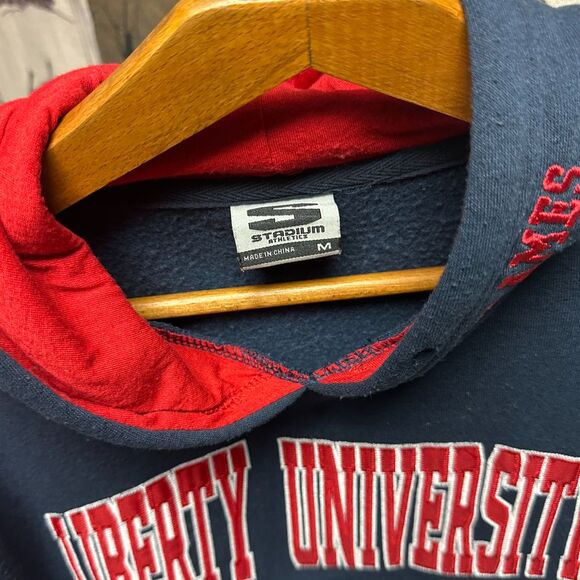 Vintage Liberty University Embroidered Spell Out College Hoodie - Picture 4 of 4